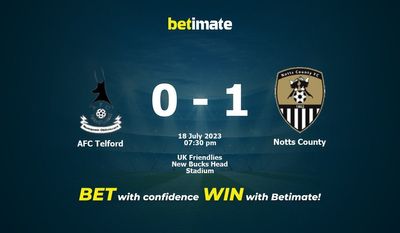 AFC Telford vs Notts County Forudsigelse, odds og væddemål 18/07/2023