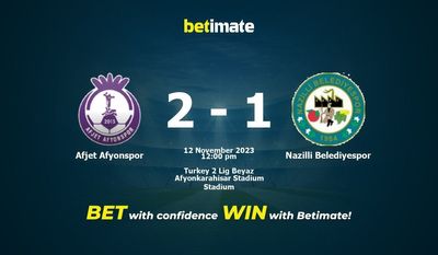 Afjet Afyonspor vs Nazilli Belediyespor Forudsigelse, odds og væddemål 11/12/2023