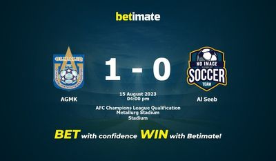 AGMK vs Al Seeb Forudsigelse, odds og væddemål 15/08/2023