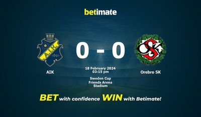 AIK vs Örebro SK Forudsigelse, odds og væddemål 18/02/2024