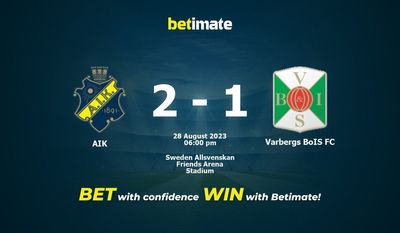 AIK vs Varbergs BoIS FC Forudsigelse, odds og væddemål 28/08/2023