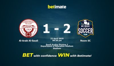 Al-Arabi Al-Saudi vs Neom SC Forudsigelse, odds og væddemålstips 22/04/2025