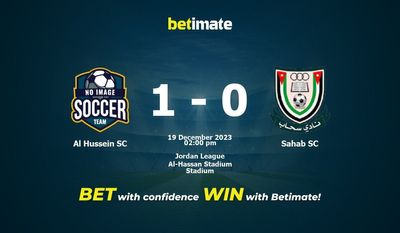 Al Hussein SC vs Sahab SC Forudsigelse, odds & Spiltips 19/12/2023