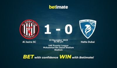 Al Jazira SC vs Hatta Dubai Forudsigelse, odds og væddemål 23/12/2023
