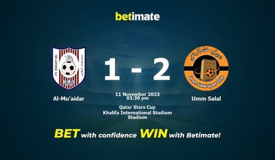 Al-Mu'aidar vs Umm Salal forudsigelse, odds og væddemål 11/11/2023