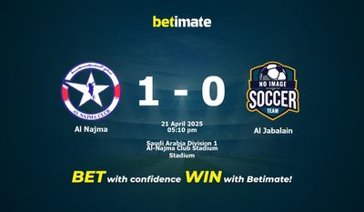 Al Najma vs Al Jabalain Forudsigelse, odds og væddemål 21/04/2025