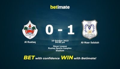 Al Rustaq vs Al-Nasr Salalah Forudsigelse, odds og væddemål 10/10/2023