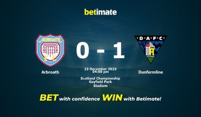 Arbroath vs Dunfermline forudsigelse, odds og væddemål 23/12/2023