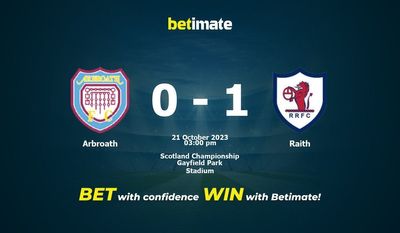 Arbroath vs Raith Forudsigelse, odds og væddemål 21/10/2023