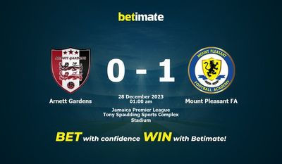 Arnett Gardens vs Mount Pleasant FA forudsigelse, odds og væddemål 28/12/2023