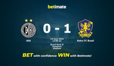 ASA vs Retro FC Brasil Forudsigelse, odds og væddemål 14/06/2023