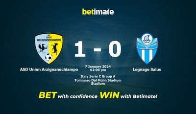 ASD Union Arzignanochiampo vs Legnago Salus Forudsigelse, odds og væddemål 01/07/2024