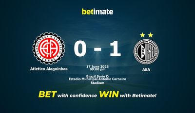 Atletico Alagoinhas vs ASA Forudsigelse, odds og væddemålstips 17/06/2023