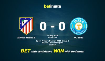 Atletico Madrid B vs UD Ibiza Forudsigelser, Odds & Spiltips 17/05/2025