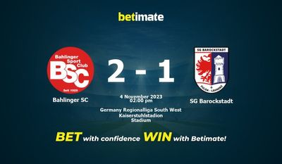 Bahlinger SC vs SG Barockstadt Forudsigelse, odds og væddemål 11/04/2023
