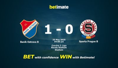 Banik Ostrava B vs Sparta Prag B Forudsigelse, odds og spiltips 25/05/2025