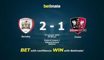 Barnsley vs Exeter Forudsigelse, odds og væddemål 27/01/2024