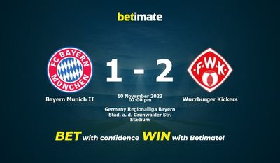 Bayern München II vs Wurzburger Kickers Forudsigelse, odds og væddemål 11/10/2023