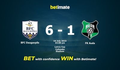 BFC Daugavpils vs FK Auda Forudsigelse, odds og væddemål 16/07/2023