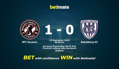 BFC Dynamo vs Babelsberg 03 Forudsigelse, odds og væddemål 15/09/2023