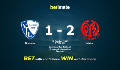 Bochum vs Mainz forudsigelse, odds og væddemål 27/10/2023