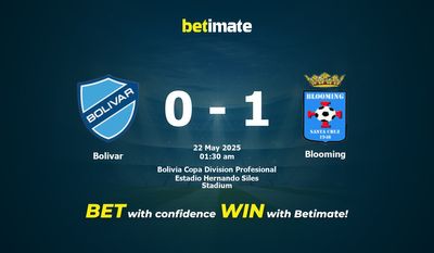 Bolivar vs Blooming Forudsigelse, Odds & Spiltips 22/05/2025