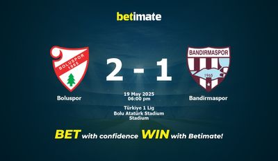 Boluspor vs Bandirmaspor Forudsigelse, odds og væddemål 19/05/2025