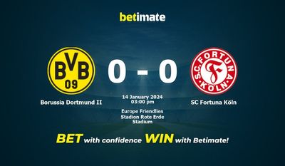 Borussia Dortmund II vs SC Fortuna Köln Forudsigelse, odds og væddemål 14/01/2024