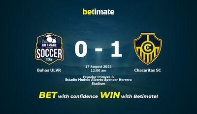 Buhos ULVR vs Chacaritas SC forudsigelse, odds og væddemålstips 16/08/2023