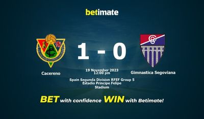 Cacereno vs Gimnastica Segoviana Forudsigelse, odds og væddemål 19/11/2023