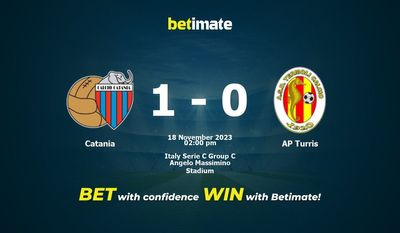 Catania vs AP Turris Forudsigelse, odds og væddemål 18/11/2023