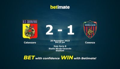 Catanzaro vs Cosenza forudsigelse, odds og væddemål 26/11/2023