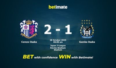 Cerezo Osaka vs Gamba Osaka Forudsigelse, odds og væddemål 28/10/2023