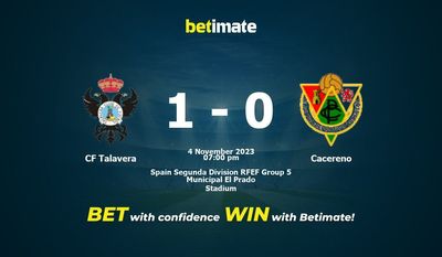 CF Talavera vs Cacereno forudsigelse, odds og væddemål 11/04/2023