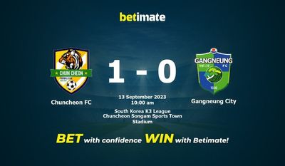 Chuncheon FC vs Gangneung City Forudsigelse, odds og væddemål 09/13/2023