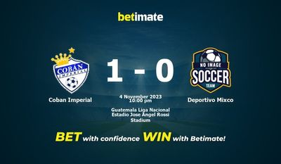 Coban Imperial vs Deportivo Mixco Forudsigelse, odds og væddemål 11/04/2023
