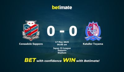 Consadole Sapporo vs Kataller Toyama Forudsigelse, odds og spiltips 17/05/2025