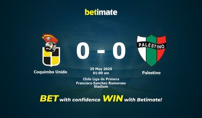 Coquimbo Unido vs Palestino Forudsigelse, odds og væddemål 25/05/2025