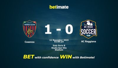 Cosenza vs AC Reggiana Forudsigelse, odds og væddemål 11/11/2023