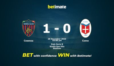 Cosenza vs Como Forudsigelse, Odds & Betting Tips 26/12/2023