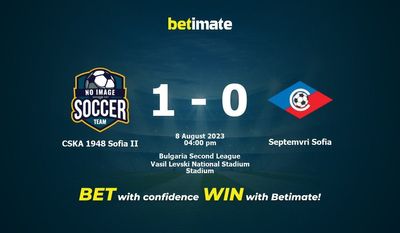 CSKA 1948 Sofia II vs Septemvri Sofia Forudsigelse, odds og væddemål 08/08/2023