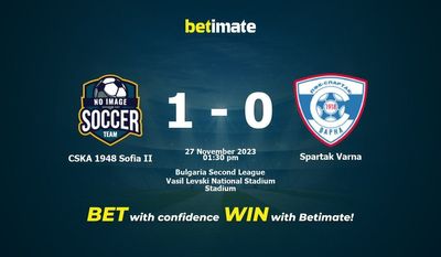 CSKA 1948 Sofia II vs Spartak Varna Forudsigelse, odds og væddemål 27/11/2023
