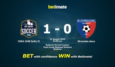 CSKA 1948 Sofia II vs Strumska Slava Forudsigelse, odds og væddemål 22/08/2023