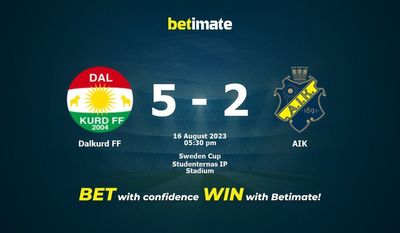 Dalkurd FF vs AIK Forudsigelse, odds og væddemål 16/08/2023