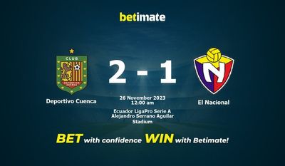 Deportivo Cuenca vs El Nacional Forudsigelse, odds og væddemål 25/11/2023