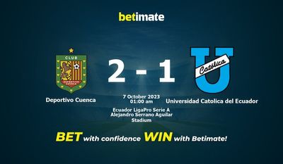 Deportivo Cuenca vs Universidad Catolica del Ecuador Forudsigelse, odds og væddemål 10/07/2023