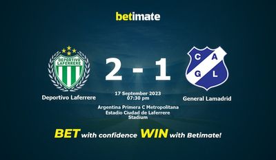 Deportivo Laferrere vs General Lamadrid Forudsigelse, odds og væddemål 17/09/2023