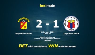 Deportivo Pereira vs Deportivo Pasto Forudsigelse, odds og væddemålstips 31/01/2024