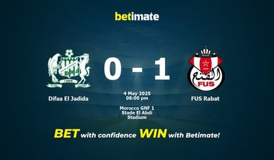 Difaa El Jadida vs FUS Rabat Forudsigelse, odds og spiltips 05/04/2025