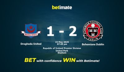 Drogheda United vs Bohemians Dublin Forudsigelser, odds og spiltips 23/05/2025